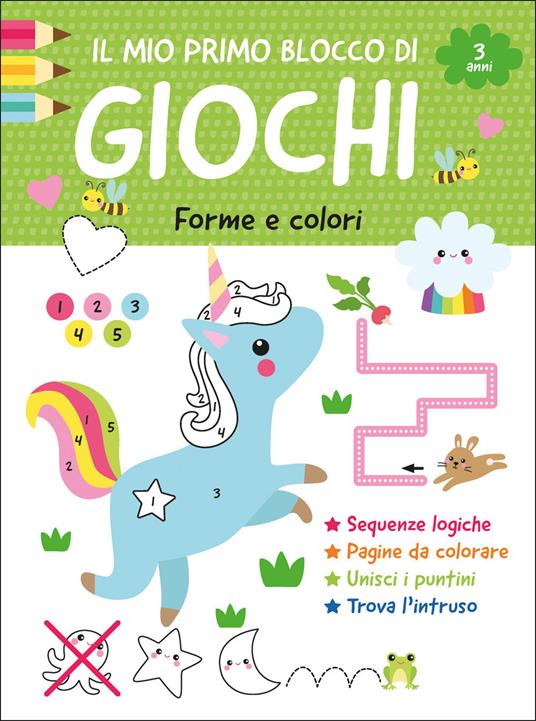 Il mio primo blocco di giochi. Forme e colori. Ediz. a colori - copertina