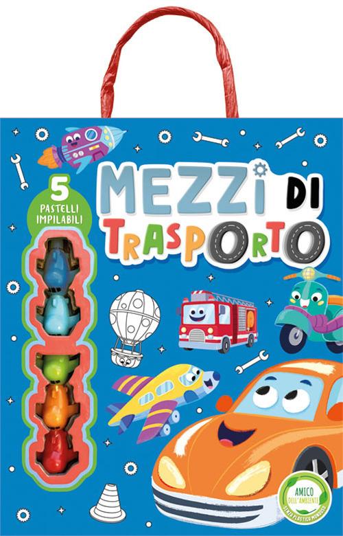 Mezzi di trasporto. Ediz. illustrata. Con 5 pastelli colorati - copertina