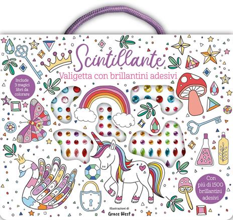 Scintillante. Valigetta. Ediz. illustrata. Con brillantini adesivi - copertina
