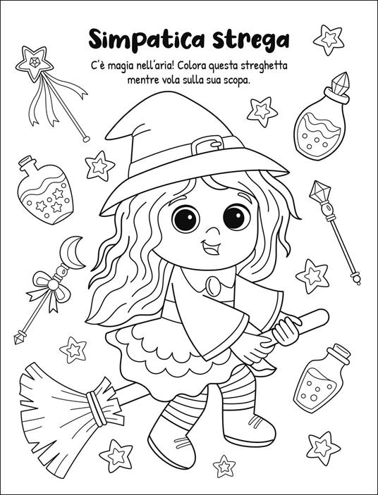 Fantasmi, streghe, mostri da colorare. Ediz. illustrata. Con 10 pastelli impilabili - 4