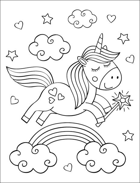 Caleidoscopio junior. Unicorni. Ediz. illustrata. Con 5 pennarelli colorati. Con Adesivi - 4