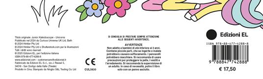 Caleidoscopio junior. Unicorni. Ediz. illustrata. Con 5 pennarelli colorati. Con Adesivi - 6
