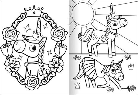 Unicorni. Valigetta magica. Ediz. a colori. Con 5 matite colorate. Con 10 pennarelli. Con Adesivi - 3