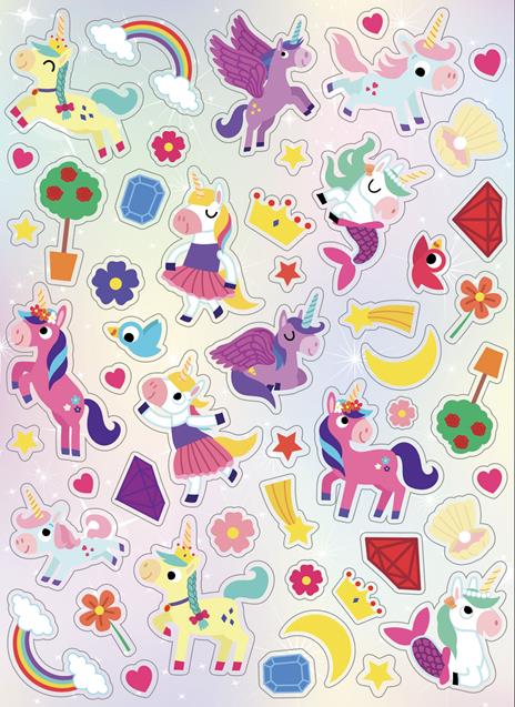 Unicorni. Valigetta magica. Ediz. a colori. Con 5 matite colorate. Con 10 pennarelli. Con Adesivi - 4