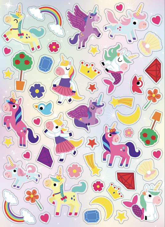 Unicorni. Valigetta magica. Ediz. a colori. Con 5 matite colorate. Con 10 pennarelli. Con Adesivi - 4