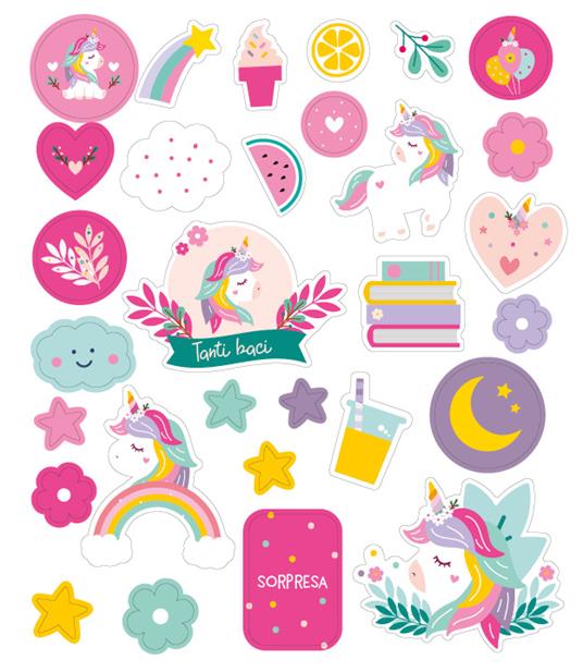 Unicorni. Il mio primo diario. Ediz. a colori. Con Adesivi - 4
