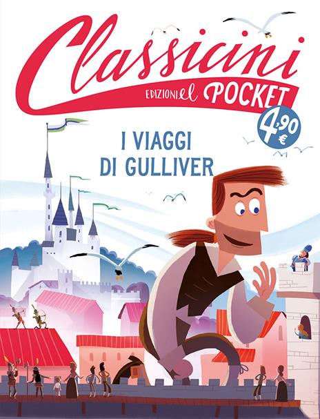 Il viaggi di Gulliver. Pocket. Classicini. Ediz. a colori - Alessandro Gatti - copertina