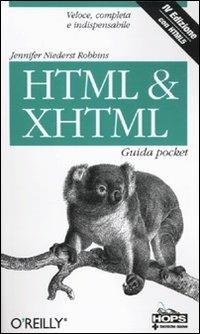  HTML & XHTML. Guida pocket -  Jennifer Niederst Robbins - copertina