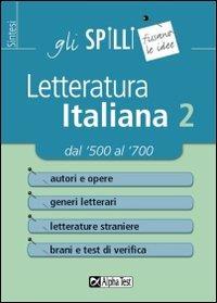 Letteratura italiana. Vol. 2: Dal Cinquecento al Settecento - Sabrina Torno,Giuseppe Vottari - copertina