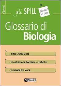 Glossario di biologia - Valeria Balboni - copertina