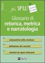 Glossario di retorica, metrica e narratologia
