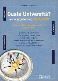 Quale università? Anno accademico 2007-2008