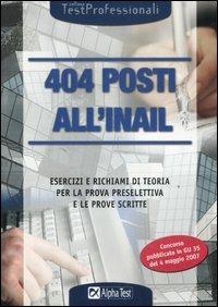 404 posti all'Inail