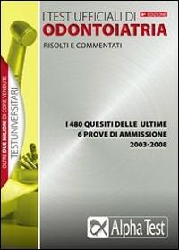 I test ufficiali di odontoiatria 2003-2008 - copertina