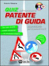 Libro con Quiz a schede per esame di Patente di Guida –