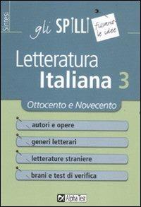 Letteratura italiana Vol. 3