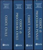 I quattro codici: Codice civile-Codice penale-Codice di procedura civile-Codice di procedura penale