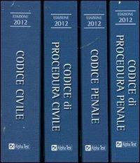 I quattro codici: Codice civile-Codice penale-Codice di procedura civile-Codice di procedura penale - copertina