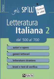 Letteratura italiana Vol. 2