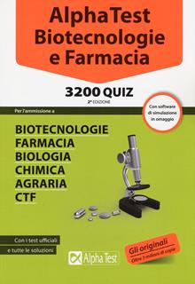 Alpha Test. Biotecnologia e farmacia. 3200 quiz
