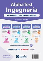 Alpha Test. Ingegneria. Kit completo di preparazione. Manuale di preparazione-Esercizi commentati-Prove di verifica-3800 quiz. Nuova ediz. Con Contenuto digitale per download e accesso online