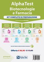Alpha Test. Biotecnologie e farmacia. Kit completo di preparazione: Manuale di preparazione-Esercizi commentati-Prove di verifica-3200 quiz. Con software di simulazione