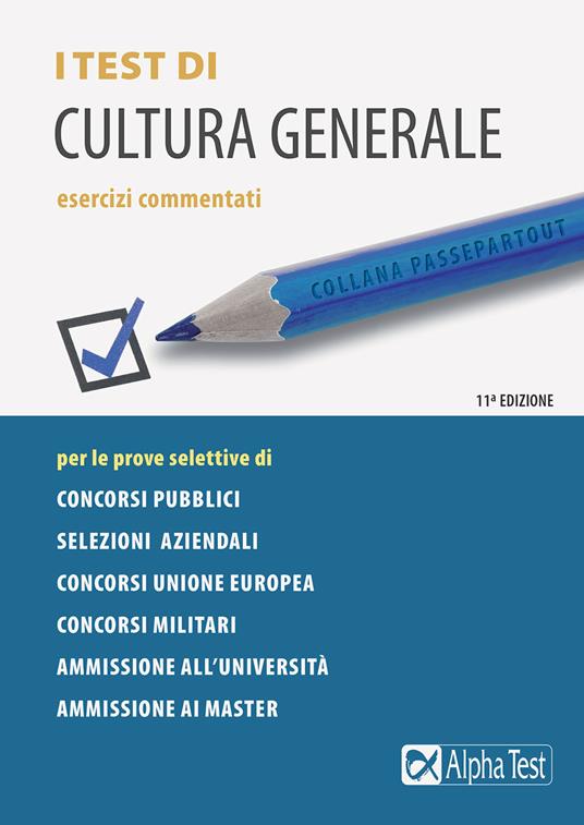 I test di cultura generale. Esercizi commentati - Fausto Lanzoni,Paola Borgonovo - copertina