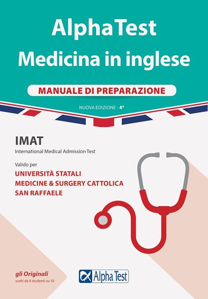 Alpha Test. Medicina in inglese. IMAT international medical admission test. Manuale di preparazione. Nuova ediz. - Stefano Bertocchi - copertina