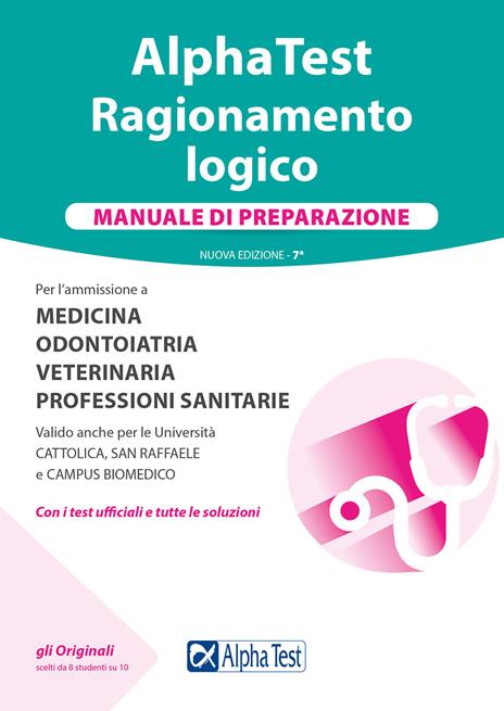 Alpha Test. Ragionamento logico. Manuale di preparazione. Nuova ediz. - Carlo Tabacchi,Massimiliano Bianchini,Vincenzo Pavoni - copertina