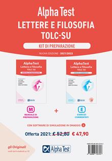Alpha Test. Lettere e Filosofia. Kit di preparazione: Manuale di preparazione-Esercizi commentati