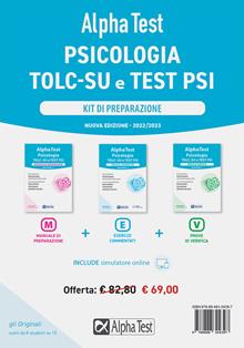 Alpha Test. Psicologia. TOLC-SU. Kit di preparazione. Con software di simulazione