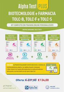 Alpha Test PLUS Biotecnologie e Farmacia TOLC-B, TOLC-F e TOLC-S. Kit completo di preparazione con training on line. Nuova ediz. Con espansione online
