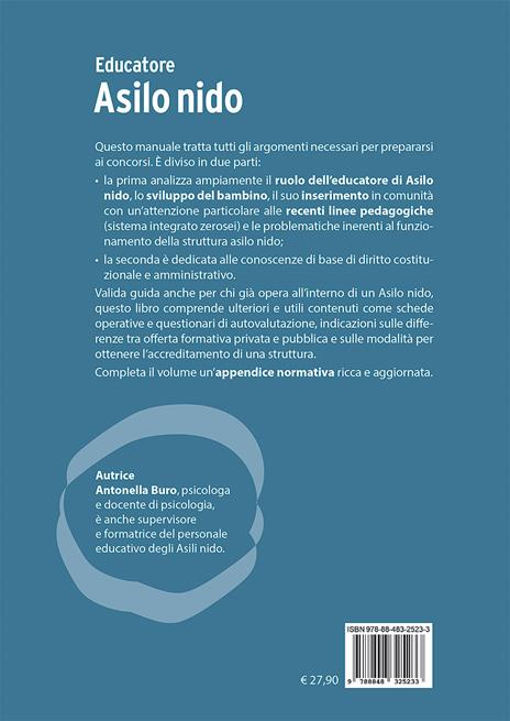 Educatore asilo nido. Manuale di preparazione al concorso e alla professione - Antonella Buro - 2