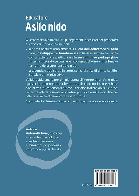 Educatore asilo nido. Manuale di preparazione al concorso e alla professione - Antonella Buro - 2