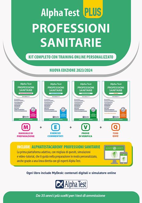 Alpha Test plus. Professioni sanitarie. Kit completo. Ediz. MyDesk - copertina