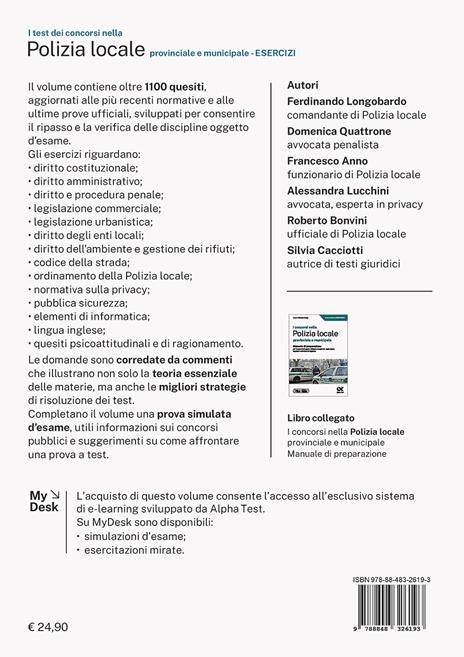 I test dei concorsi nella Polizia Locale. Esercizi. Ediz. MyDesk. Con Contenuto digitale per download e accesso online - 2