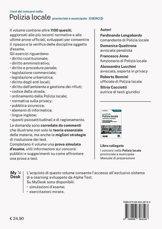 I test dei concorsi nella Polizia Locale. Esercizi. Ediz. MyDesk. Con Contenuto digitale per download e accesso online - 2