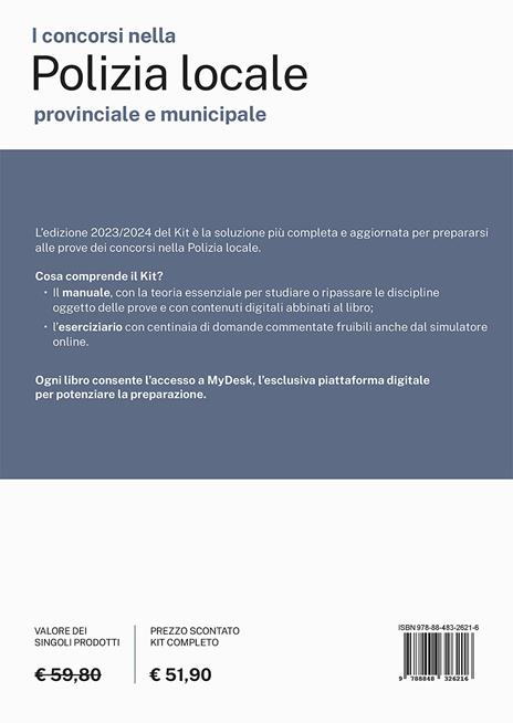 I concorsi nella polizia locale, provinciale e municipale. Kit completo di preparazione. Ediz. MyDesk. Con Contenuto digitale per download e accesso online - 2