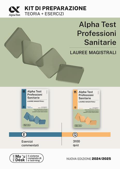 Alpha Test. Professioni sanitarie. Lauree magistrali. Kit di preparazione. Ediz. MyDesk - copertina