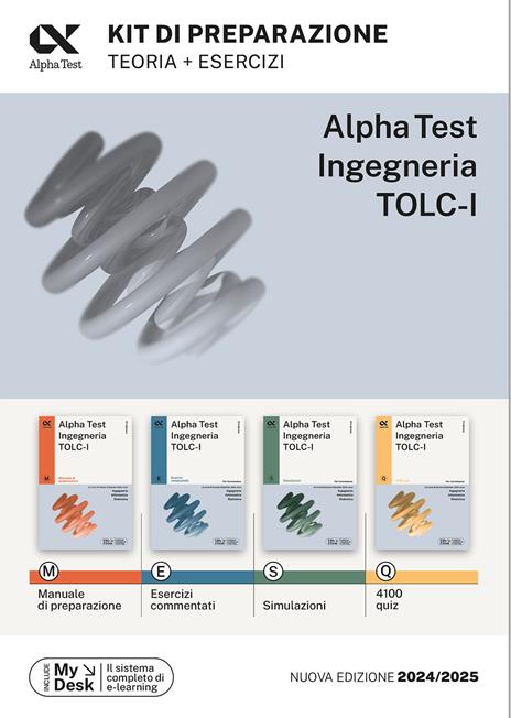Alpha Test. Ingegneria. TOLC-I. Kit di preparazione. Per l’ammissione a Ingegneria, Informatica e Statistica - copertina