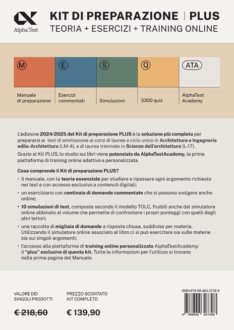 Alpha test plus. Architettura. Test Arched. Kit di preparazione Plus. Per l'ammissione a tutti i corsi di laurea in Architettura e Ingegneria Edile-Architettura, Scienze dell'architettura. Ediz. MyDesk. Con Contenuto digitale per download e accesso online - 2