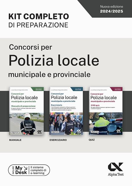 Concorsi per Polizia locale municipale e provinciale. Kit completo di preparazione. Ediz. MyDesk. Con Contenuto digitale per download e accesso online - copertina