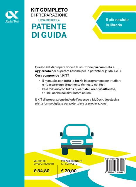 L'esame per la patente di guida. Kit completo di preparazione. Ediz. MyDesk. Con Contenuto digitale per download e accesso online - Antonio Messina - 2