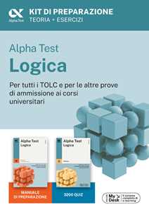 Libro Alpha Test Logica Kit di preparazione. Edizione 2025. Per esami di ammissione universitaria. Con piattaforma di e-learning MyDesk. Con espansione online 