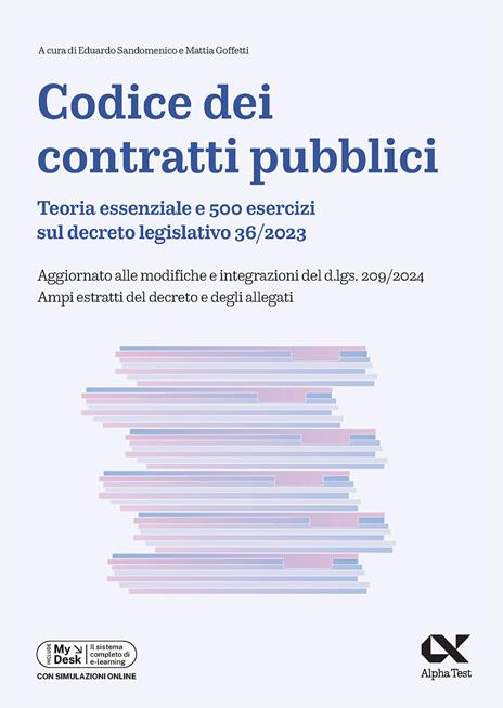 Codice dei contratti pubblici. Con simulazioni online - Mattia Goffetti,Eduardo Sandomenico - copertina