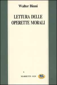 Lettura delle Operette morali - Walter Binni - copertina