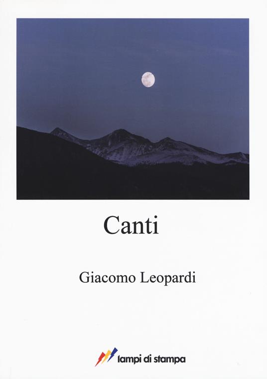 Canti - Giacomo Leopardi - copertina