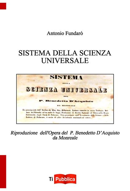 Sistema della scienza universale - Antonio Fundarò - copertina