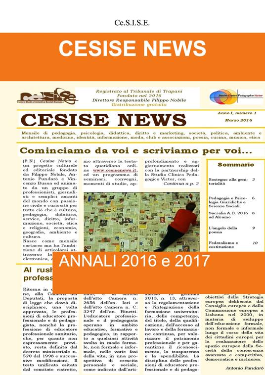 Cesise News - Ce.S.I.S.E. - copertina
