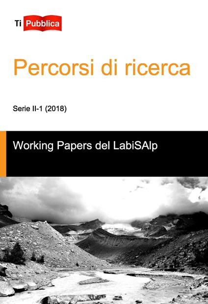 Percorsi di ricerca - Working Papers del LabiSAlp - copertina